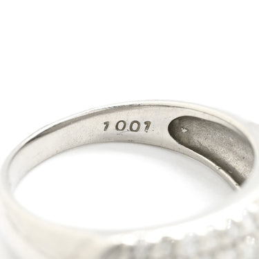 ノンブランド NON BRAND ダイヤリング プラチナシルバー Pt900 ダイヤモンド リング 指輪 パヴェダイヤ 13号