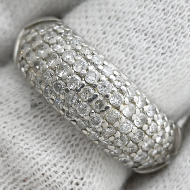 ノンブランド NON BRAND ダイヤリング プラチナシルバー Pt900 ダイヤモンド リング 指輪 パヴェダイヤ 13号