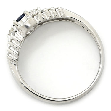 ノンブランド NON BRAND アレキサンドライト ダイヤリング プラチナシルバー Pt900 アレキサンドライト ダイヤモンド リング 指輪 11号