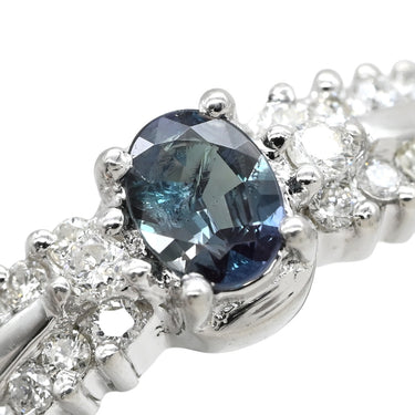 ノンブランド NON BRAND アレキサンドライト ダイヤリング プラチナシルバー Pt900 アレキサンドライト ダイヤモンド リング 指輪 11号