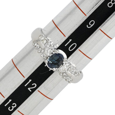 ノンブランド NON BRAND アレキサンドライト ダイヤリング プラチナシルバー Pt900 アレキサンドライト ダイヤモンド リング 指輪 11号