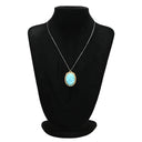 ノンブランド NON BRAND ターコイズ ダイヤ イエローゴールド K18YG ターコイズ ダイヤモンド ブローチ 青 彫刻 ペンダントトップ