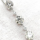 ノンブランド NON BRAND ダイヤ ペンダント レッド×プラチナシルバー Pt900 ダイヤモンド Pt850(チェーン) ネックレス Pt900 プラチナム 赤 ルビー しずく型 ドロップ ラインストーン ベネチアンチェーン