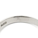 ノンブランド NON BRAND ブルーサファイア ダイヤリング プラチナシルバー Pt900 サファイア ダイヤモンド リング 指輪 ロイヤルブルー 青 13.5号