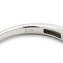 ノンブランド NON BRAND ダイヤリング ホワイトゴールド K18WG ダイヤモンド リング 指輪 一文字 ダイヤモンド 13号