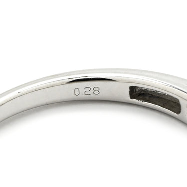 ノンブランド NON BRAND ダイヤリング ホワイトゴールド K18WG ダイヤモンド リング 指輪 一文字 ダイヤモンド 13号