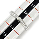 ノンブランド NON BRAND ダイヤリング ホワイトゴールド K18WG ダイヤモンド リング 指輪 一文字 ダイヤモンド 13号