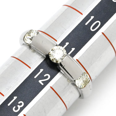 ノンブランド NON BRAND ダイヤ リング プラチナシルバー Pt900 ダイヤモンド リング 指輪 プラチナム 3粒 3p スリーストーン 0.50ct ダイヤモンド 3ポイント トリプルダイヤ 11号