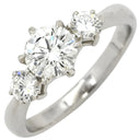 ノンブランド NON BRAND ダイヤリング プラチナシルバー Pt900 ダイヤモンド リング 指輪 3P 3石 3粒 5.5号