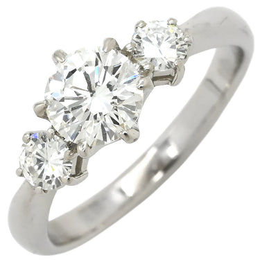 ノンブランド NON BRAND ダイヤリング プラチナシルバー Pt900 ダイヤモンド リング 指輪 3P 3石 3粒 5.5号