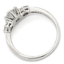 ノンブランド NON BRAND ダイヤリング プラチナシルバー Pt900 ダイヤモンド リング 指輪 3P 3石 3粒 5.5号