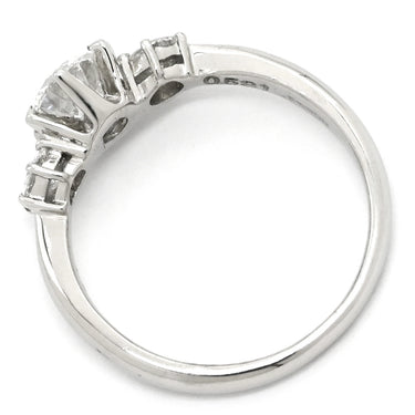 ノンブランド NON BRAND ダイヤリング プラチナシルバー Pt900 ダイヤモンド リング 指輪 3P 3石 3粒 5.5号