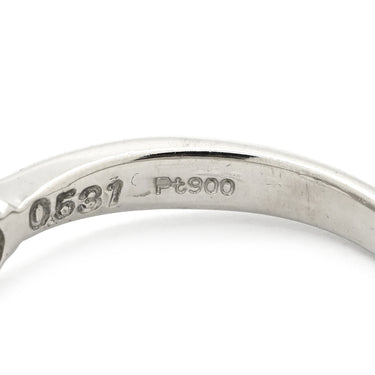 ノンブランド NON BRAND ダイヤリング プラチナシルバー Pt900 ダイヤモンド リング 指輪 3P 3石 3粒 5.5号