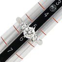 ノンブランド NON BRAND ダイヤリング プラチナシルバー Pt900 ダイヤモンド リング 指輪 3P 3石 3粒 5.5号