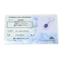 ノンブランド NON BRAND サファイア ダイヤモンド プラチナシルバー Pt850 サファイア ダイヤモンド ネックレス Pt850 ドロップ ペンダント ダイヤ 青 オーバル ブルーサファイア