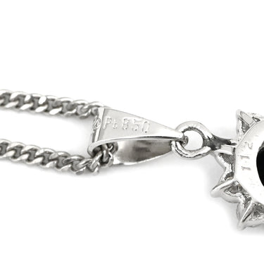 ノンブランド NON BRAND サファイア ダイヤモンド プラチナシルバー Pt850 サファイア ダイヤモンド ネックレス Pt850 ドロップ ペンダント ダイヤ 青 オーバル ブルーサファイア