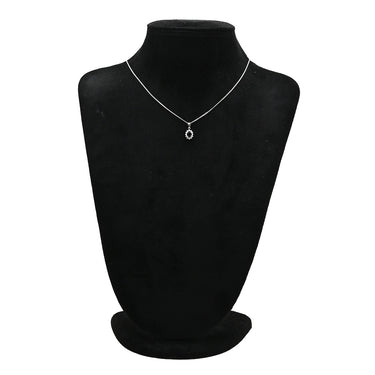 ノンブランド NON BRAND サファイア ダイヤモンド プラチナシルバー Pt850 サファイア ダイヤモンド ネックレス Pt850 ドロップ ペンダント ダイヤ 青 オーバル ブルーサファイア