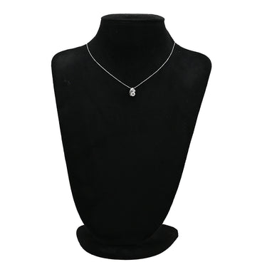 ノンブランド NON BRAND ダイヤモンド 1.00ct ペンダント プラチナシルバー Pt850 ダイヤモンド ネックレス 2P 2石 2粒 プラチナム ツインダイヤ ペンダント