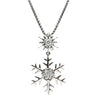 ノンブランド NON BRAND ダイヤ ペンダント ホワイトゴールド K18WG ダイヤモンド ネックレス 18K ダイヤモンド 雪の結晶 スノーフレーク
