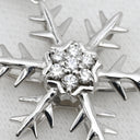 ノンブランド NON BRAND ダイヤ ペンダント ホワイトゴールド K18WG ダイヤモンド ネックレス 18K ダイヤモンド 雪の結晶 スノーフレーク