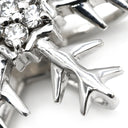 ノンブランド NON BRAND ダイヤ ペンダント ホワイトゴールド K18WG ダイヤモンド ネックレス 18K ダイヤモンド 雪の結晶 スノーフレーク