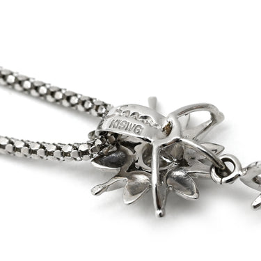 ノンブランド NON BRAND ダイヤ ペンダント ホワイトゴールド K18WG ダイヤモンド ネックレス 18K ダイヤモンド 雪の結晶 スノーフレーク