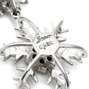 ノンブランド NON BRAND ダイヤ ペンダント ホワイトゴールド K18WG ダイヤモンド ネックレス 18K ダイヤモンド 雪の結晶 スノーフレーク