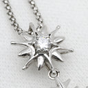 ノンブランド NON BRAND ダイヤ ペンダント ホワイトゴールド K18WG ダイヤモンド ネックレス 18K ダイヤモンド 雪の結晶 スノーフレーク