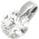 ノンブランド NON BRAND 2.442ct SI2 ラージ ダイヤモンド プラチナシルバー Pt900 ダイヤモンド ペンダントトップ 1粒 1石 ブリリアントカット ネックレストップ 大粒 ペンダントトップ
