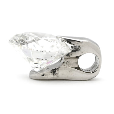 ノンブランド NON BRAND 2.442ct SI2 ラージ ダイヤモンド プラチナシルバー Pt900 ダイヤモンド ペンダントトップ 1粒 1石 ブリリアントカット ネックレストップ 大粒 ペンダントトップ