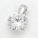 ノンブランド NON BRAND 2.442ct SI2 ラージ ダイヤモンド プラチナシルバー Pt900 ダイヤモンド ペンダントトップ 1粒 1石 ブリリアントカット ネックレストップ 大粒 ペンダントトップ