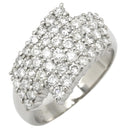 ノンブランド NON BRAND ダイヤモンド 1.00ct プラチナシルバー Pt900 ダイヤモンド リング 指輪 パヴェ プラチナ デザインリング 10号