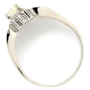 ノンブランド NON BRAND ダイヤ リング プラチナシルバー Pt900 ダイヤモンド リング 指輪 プラチナム プリンセスカット バゲットカット 天然ストーン 23号