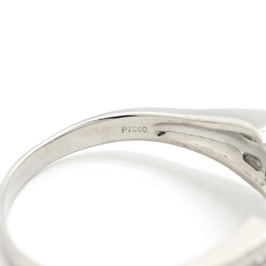 ノンブランド NON BRAND ダイヤ リング プラチナシルバー Pt900 ダイヤモンド リング 指輪 プラチナム プリンセスカット バゲットカット 天然ストーン 23号