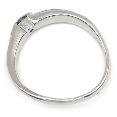 ノンブランド NON BRAND ダイヤ 0.139ct プラチナシルバー Pt1000 ダイヤモンド リング 指輪 プラチナ Pt1000 1P 1石 1粒 ソリテール エンゲージ ブライダル ウェーブ 造幣局検定マーク 10.5号