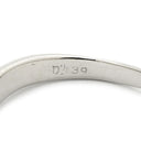 ノンブランド NON BRAND ダイヤ 0.139ct プラチナシルバー Pt1000 ダイヤモンド リング 指輪 プラチナ Pt1000 1P 1石 1粒 ソリテール エンゲージ ブライダル ウェーブ 造幣局検定マーク 10.5号