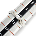 ノンブランド NON BRAND ダイヤ 0.139ct プラチナシルバー Pt1000 ダイヤモンド リング 指輪 プラチナ Pt1000 1P 1石 1粒 ソリテール エンゲージ ブライダル ウェーブ 造幣局検定マーク 10.5号