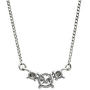 ノンブランド NON BRAND ダイヤ ペンダント プラチナシルバー Pt900 ダイヤモンド Pt850(チェーン) ネックレス プラチナム 3P 3石 3粒 ラインストーン トリロジー