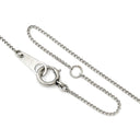 ノンブランド NON BRAND ダイヤ ペンダント プラチナシルバー Pt900 ダイヤモンド Pt850(チェーン) ネックレス プラチナム 3P 3石 3粒 ラインストーン トリロジー