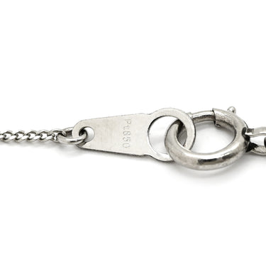 ノンブランド NON BRAND ダイヤ ペンダント プラチナシルバー Pt900 ダイヤモンド Pt850(チェーン) ネックレス プラチナム 3P 3石 3粒 ラインストーン トリロジー