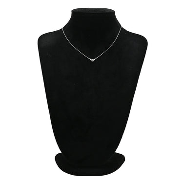 ノンブランド NON BRAND ダイヤ ペンダント プラチナシルバー Pt900 ダイヤモンド Pt850(チェーン) ネックレス プラチナム 3P 3石 3粒 ラインストーン トリロジー
