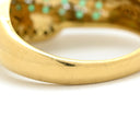 ノンブランド NON BRAND エメラルド 0.72ct ダイヤモンド リング イエローゴールド K18YG エメラルド ダイヤモンド リング 指輪 グリーン 緑 ラウンドミックスカット デザインリング AU750 18金 10号