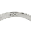 ノンブランド NON BRAND 黒蝶パール 11.7mm ダイヤ グレー×プラチナシルバー Pt900 パール ダイヤモンド リング 指輪 シルバー 1P 1粒 真珠 大粒 Pt900 パヴェ ラウンドシェイプ 15.5号