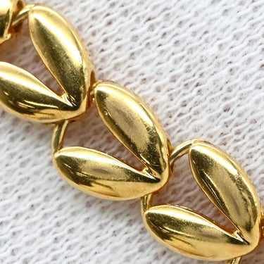 ノンブランド NON BRAND イエローゴールド K18YG ダイヤモンド ブレスレット ダイヤ K18YG Au750 18K 18金 1P 1粒 リーフデザイン