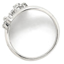 ノンブランド NON BRAND ダイヤモンド リング プラチナシルバー Pt900 ダイヤモンド リング 指輪 プラチナム ダイヤ フラワーモチーフ 花 900 12.5号