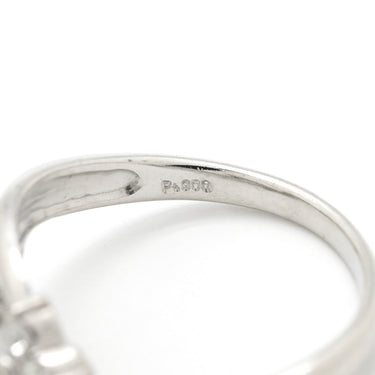 ノンブランド NON BRAND ダイヤモンド リング プラチナシルバー Pt900 ダイヤモンド リング 指輪 プラチナム ダイヤ フラワーモチーフ 花 900 12.5号