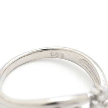 ノンブランド NON BRAND ダイヤモンド リング プラチナシルバー Pt900 ダイヤモンド リング 指輪 プラチナム ダイヤ フラワーモチーフ 花 900 12.5号