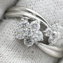 ノンブランド NON BRAND ダイヤモンド リング プラチナシルバー Pt900 ダイヤモンド リング 指輪 プラチナム ダイヤ フラワーモチーフ 花 900 12.5号