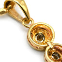 ノンブランド NON BRAND ダイヤペンダント イエローゴールド K18YG ダイヤモンド ネックレス 18K 3P 3石 3粒 スリーストーン 3連 ダイヤモンド 0.15ct