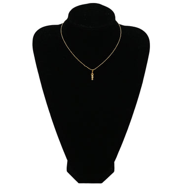 ノンブランド NON BRAND ダイヤペンダント イエローゴールド K18YG ダイヤモンド ネックレス 18K 3P 3石 3粒 スリーストーン 3連 ダイヤモンド 0.15ct